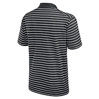 Men's Nike Black Iowa State Cyclones Victory Stripe Performance Polo