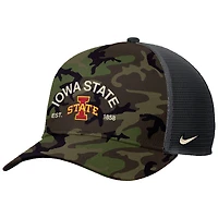Casquette de camionneur ajustable Nike Camo Iowa State Cyclones 2025 Military Appreciation Rise pour homme