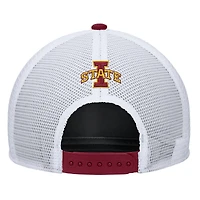 Men's Nike Cardinal Iowa State Cyclones 2025 On-Field Rise Trucker Performance Adjustable Hat