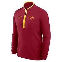 Men's Nike Cardinal Iowa State Cyclones Basketball Victory Dri-FIT Half-Zip Pullover