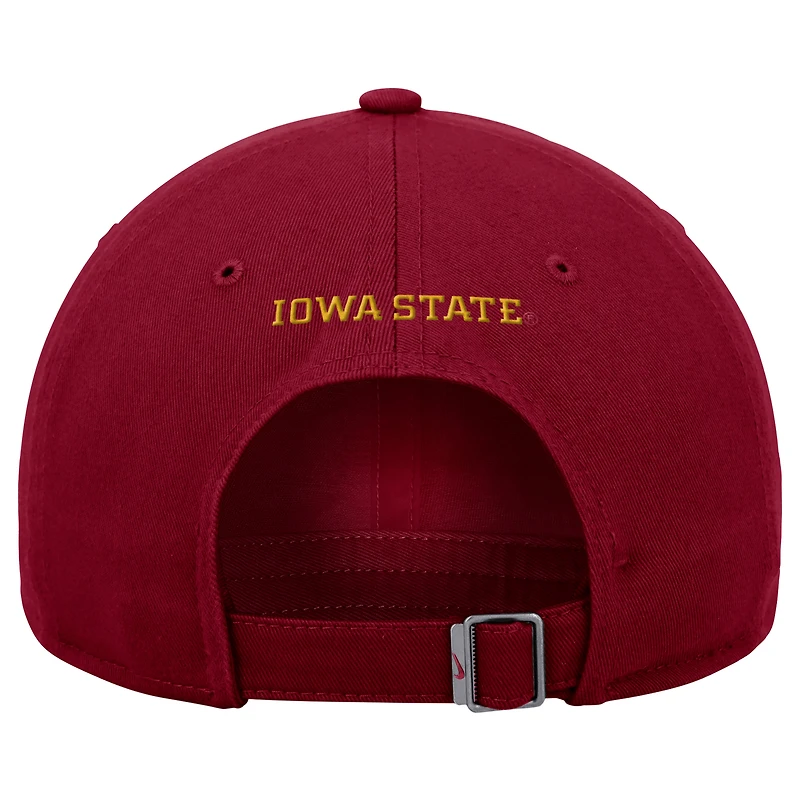 Casquette ajustable Nike Cardinal Iowa State Cyclones Club pour homme