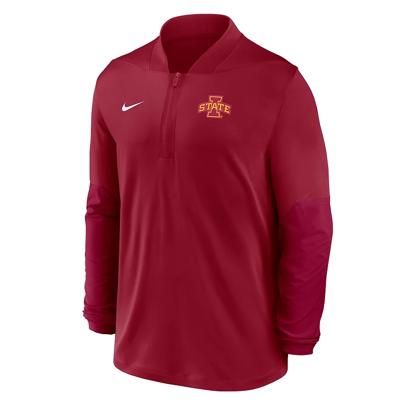 Men's Nike  Cardinal Iowa State Cyclones Dri-FIT Half-Zip Pullover