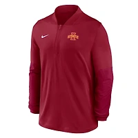 Men's Nike  Cardinal Iowa State Cyclones Dri-FIT Half-Zip Pullover