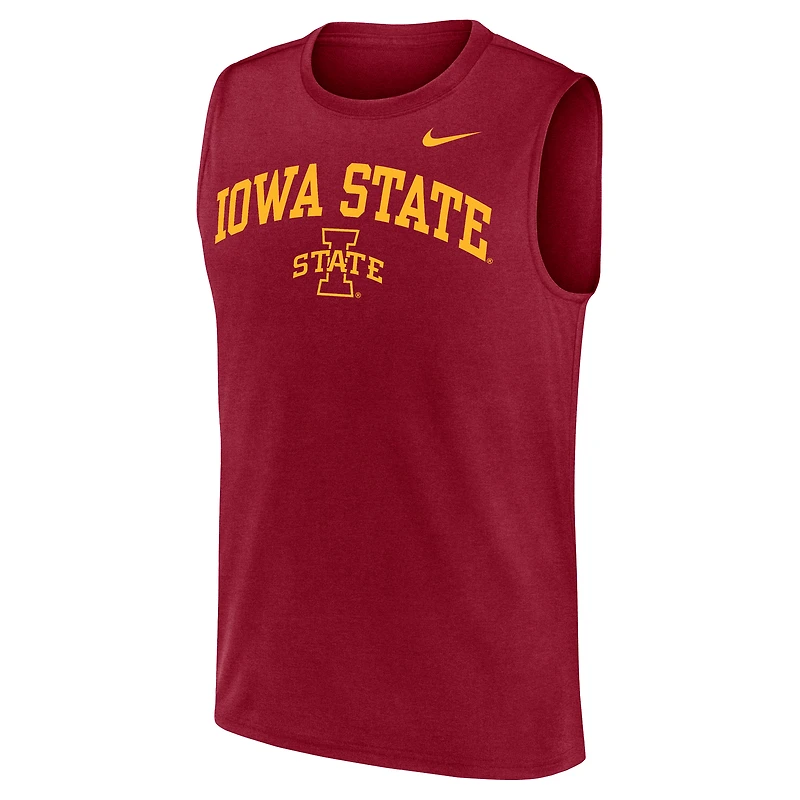 Débardeur Nike Cardinal Iowa State Cyclones Legend Dri-FIT pour homme