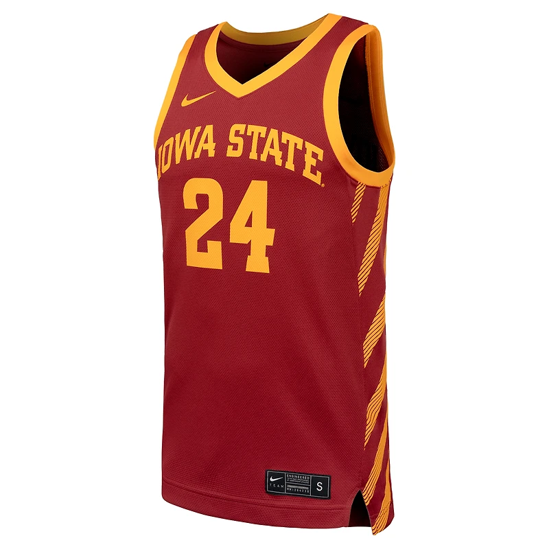 Men's Nike  Cardinal Iowa State Cyclones Replica Basketball Jersey