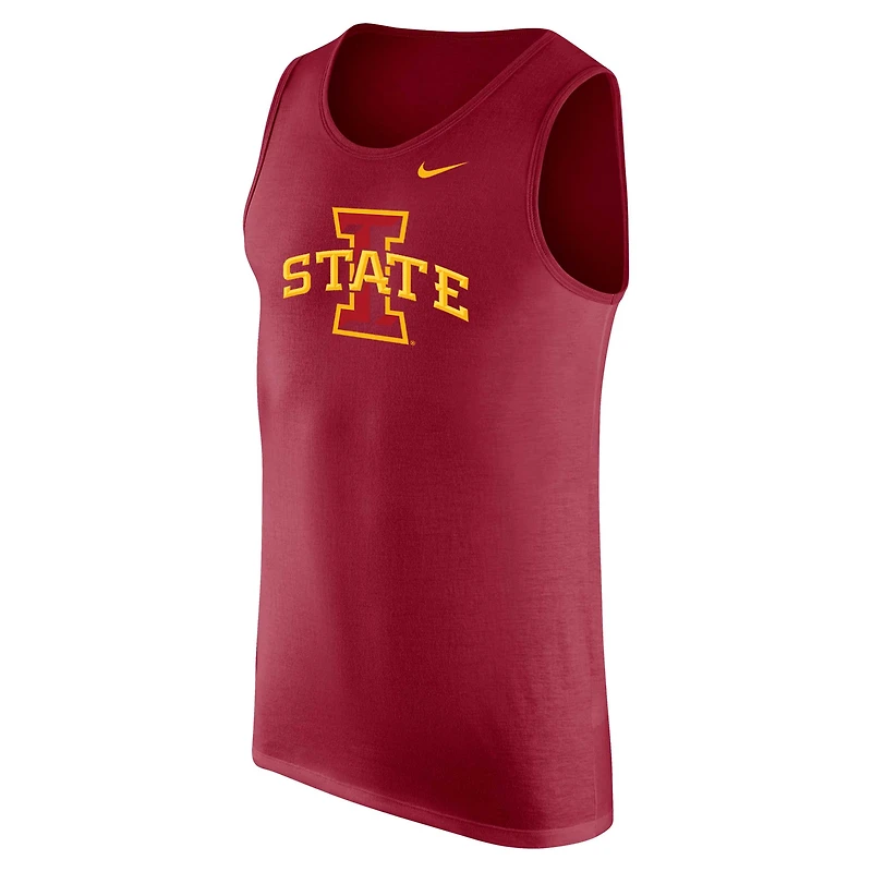 Débardeur Nike Cardinal Iowa State Cyclones pour homme