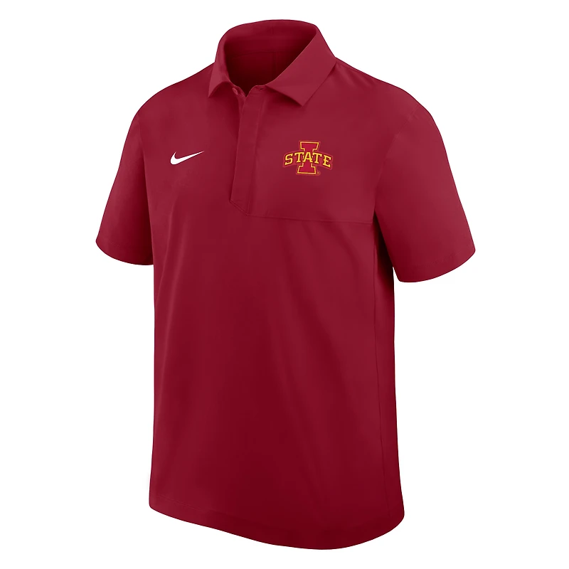 Polo tissé Nike Cardinal Iowa State Cyclones pour homme