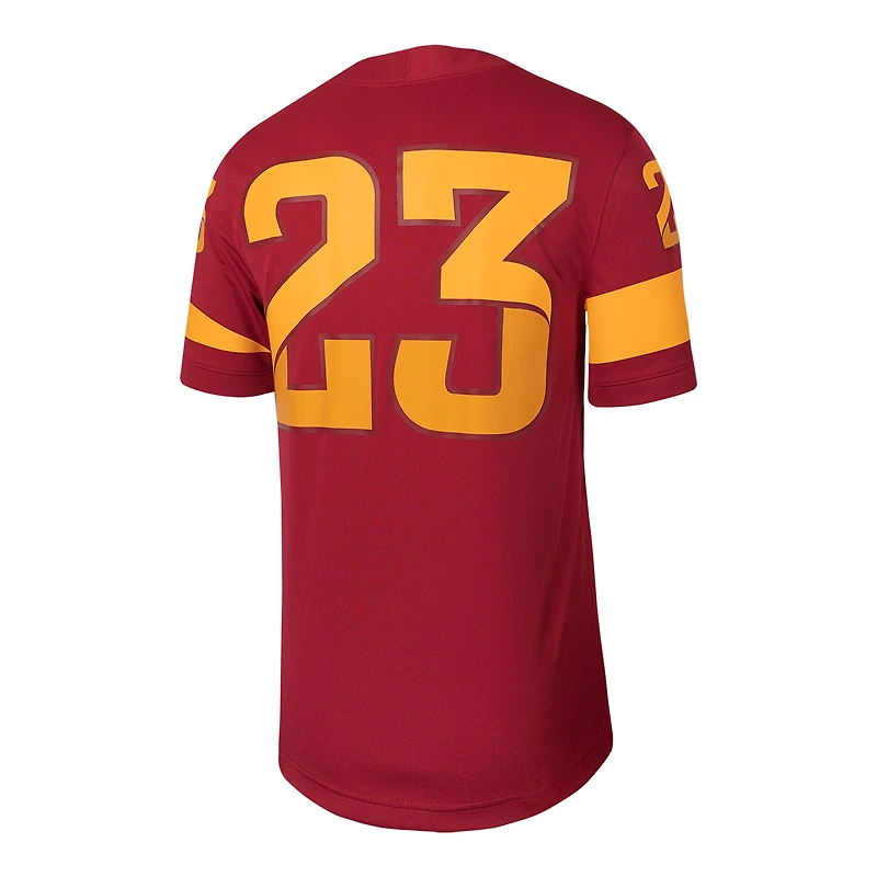 Maillot de football réplique intouchable Nike #23 Cardinal Iowa State Cyclones pour homme
