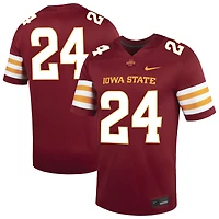 Maillot de football américain Nike pour homme, numéro 24 Cardinal, Iowa State Cyclones