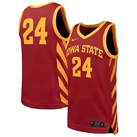 Men's Nike #25 Gold Iowa State Cyclones Replica Basketball Jersey