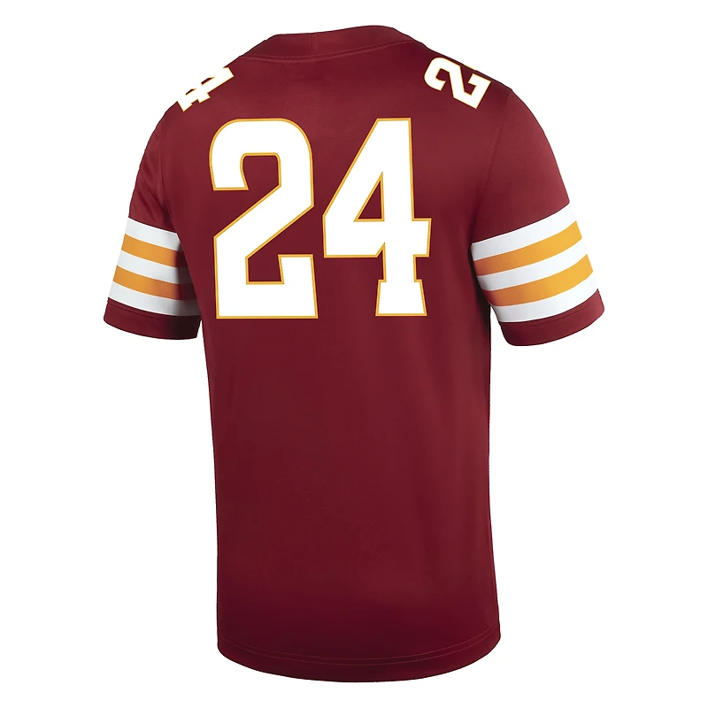 Maillot de match Nike #24 Cardinal Iowa State Cyclones Untouchable pour homme