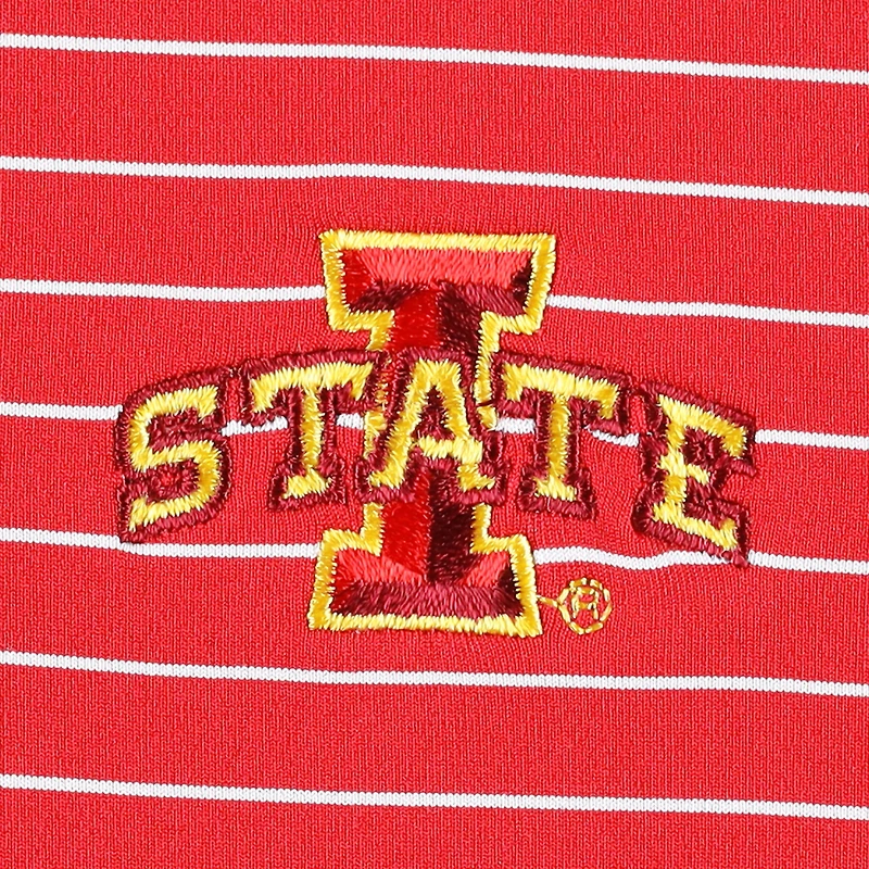 Polo en jersey Peter Millar Cardinal Iowa State Cyclones Crafty Performance pour homme