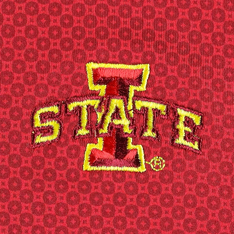 Men's Peter Millar Cardinal Iowa State Cyclones Dolly Performance Jersey Polo