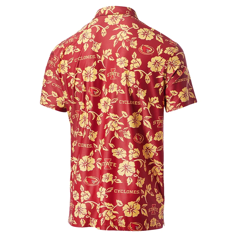 Men's Reyn Spooner Cardinal Iowa State Cyclones Performance Polo