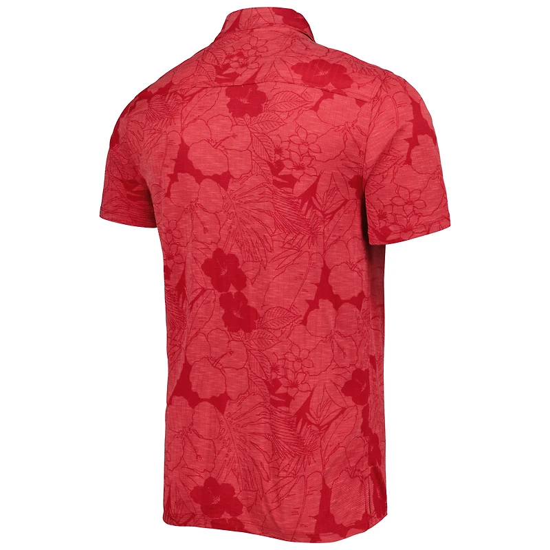 Polo Tommy Bahama Cardinal Iowa State Cyclones Miramar Blooms pour homme