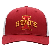 Casquette de camionneur Top of the World Cardinal/blanc Iowa State Cyclones pour hommes