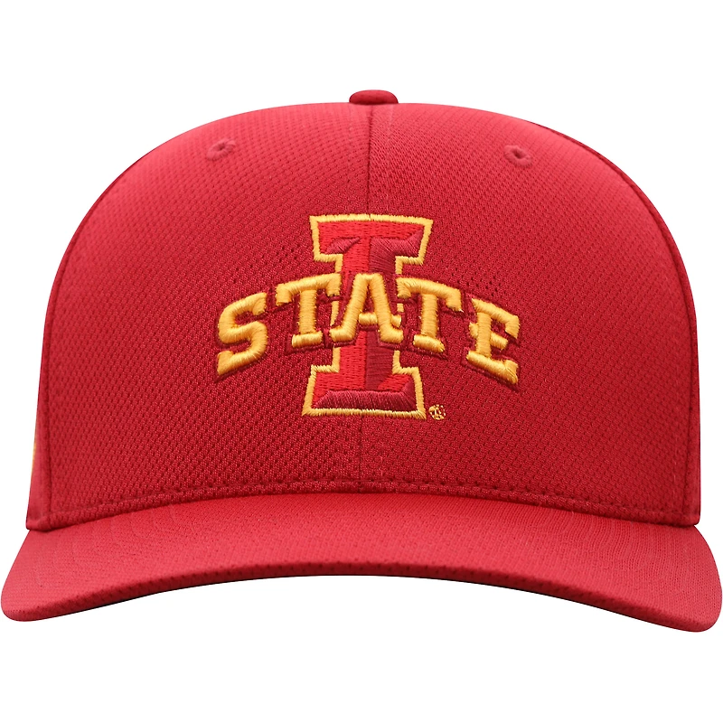 Casquette Flex Top of the World Cardinal Iowa State Cyclones pour homme