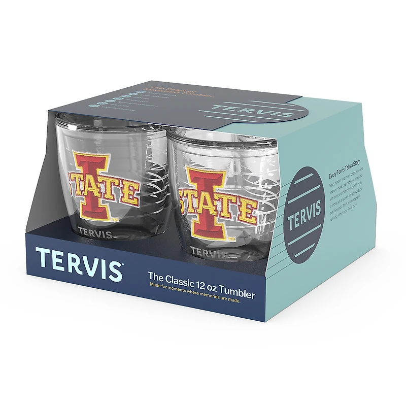Tervis Iowa State Cyclones, paquet de 4, 12 oz. Ensemble de gobelets emblème