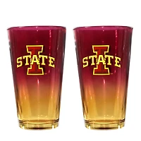 Ensemble de deux verres à bière ombrés de 473 ml (16 oz) aux couleurs des Iowa State Cyclones de The Memory Company