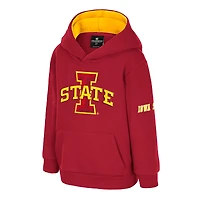 Toddler Colosseum  Cardinal Iowa State Cyclones Big Logo Volume Fleece Pullover Hoodie