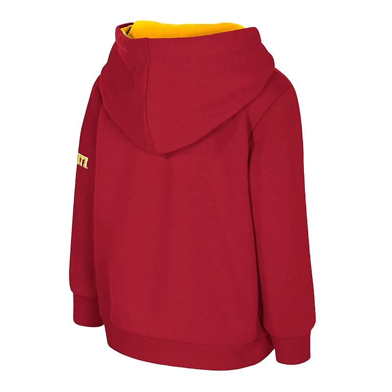 Toddler Colosseum  Cardinal Iowa State Cyclones Big Logo Volume Fleece Pullover Hoodie