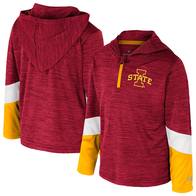 Coupe-vent zippé à 1/4 pour tout-petits Colosseum Cardinal Iowa State Cyclones Rylos