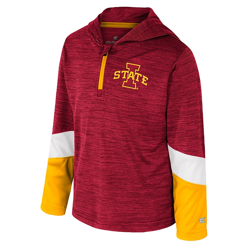 Coupe-vent zippé à 1/4 pour tout-petits Colosseum Cardinal Iowa State Cyclones Rylos
