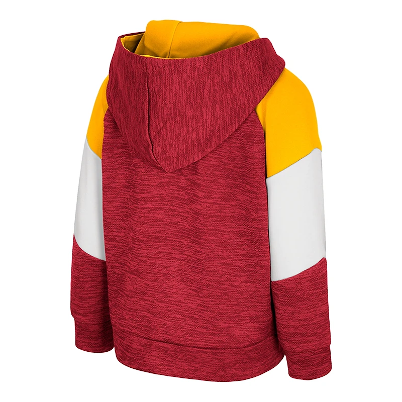 Sweat à capuche zippé Spirit Hollow pour tout-petits, Cardinal Iowa State Cyclones