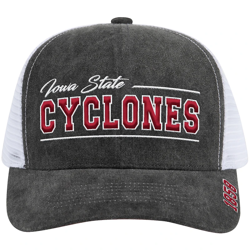 Casquette de camionneur ajustable Billy 2400 grise Colosseum unisexe des Cyclones de l'État de l'Iowa