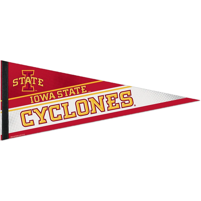 Fanion premium WinCraft Iowa State Cyclones, grand logo 12" x 30".