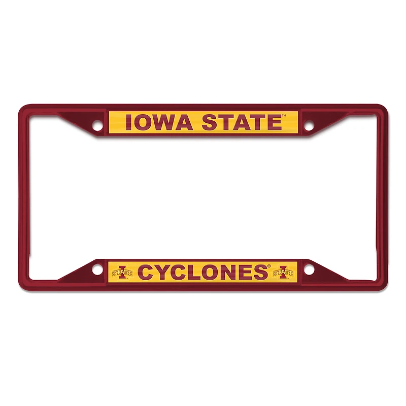 Cadre de plaque d'immatriculation WinCraft Iowa State Cyclones