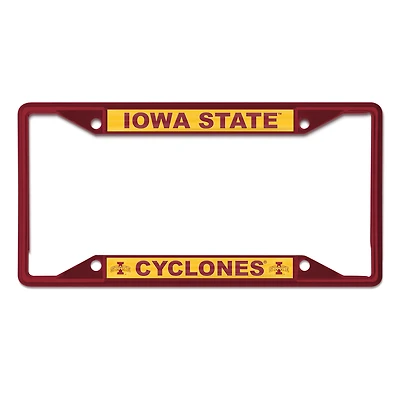 Cadre de plaque d'immatriculation WinCraft Iowa State Cyclones