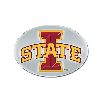 WinCraft Iowa State Cyclones Colored Chrome Auto Emblem