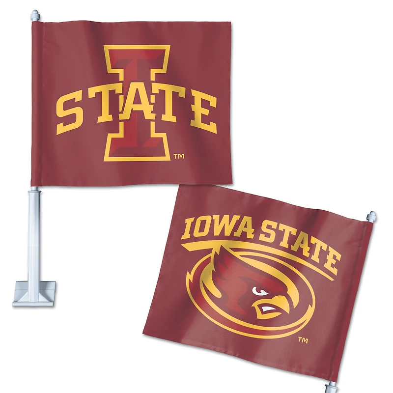 WinCraft Iowa State Cyclones Double-Sided Wordmark Team Car Flag