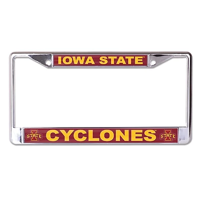 Cadre de plaque d'immatriculation en métal WinCraft Iowa State Cyclones S/L