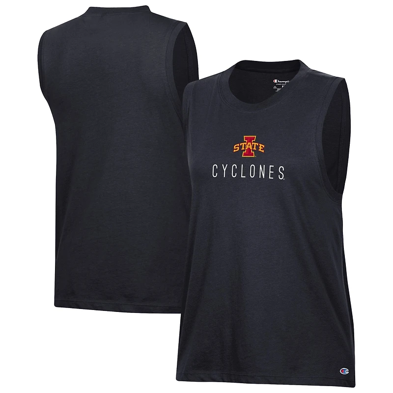 Débardeur noir Champion pour femmes Iowa State Cyclones Lifestyle