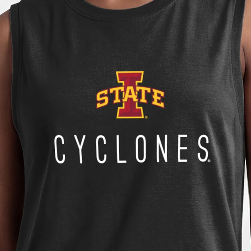 Women's Champion Black Iowa State Cyclones Lifestyle Tank Top