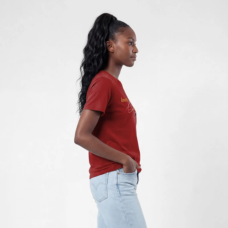 T-shirt lifestyle féminin Champion Cardinal Iowa State Cyclones