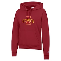 Sweat à capuche en polaire Powerblend avec logo Cardinal Iowa State Cyclones pour femme