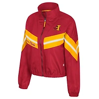 Women's Colosseum  Cardinal Iowa State Cyclones Thin Ice Full-Zip Windbreaker