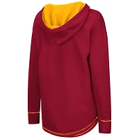 Women's Colosseum Cardinal Iowa State Cyclones Tunic Pullover Hoodie