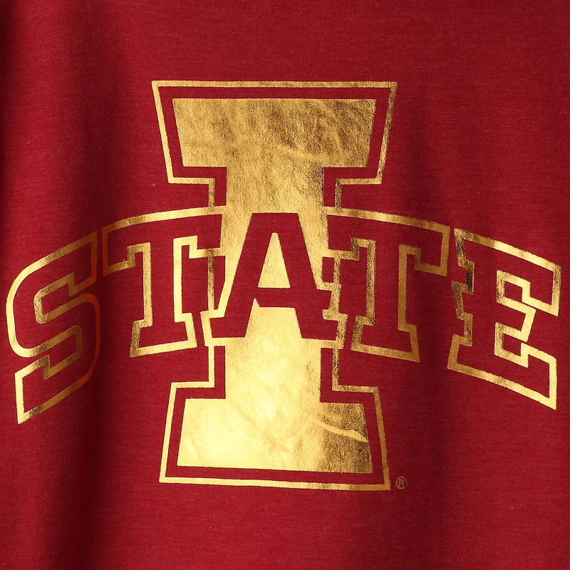Colosseum Crimson Iowa State Cyclones Trey Dolman T-shirt à manches longues pour femme