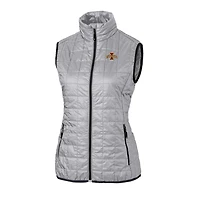 Gilet matelassé entièrement zippé Rainier pour femme, gris, Cutter & Buck, Iowa State Cyclones