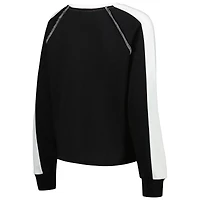Sweat-shirt court Gameday Couture pour femmes, Iowa State Cyclones Blindside Raglan, noir