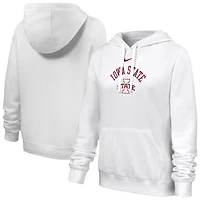 Women's Nike White Iowa State Cyclones Club Fleece Hoodie