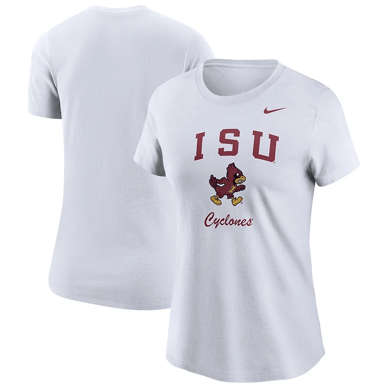 Women's Nike White Iowa State Cyclones Primary T-Shirt