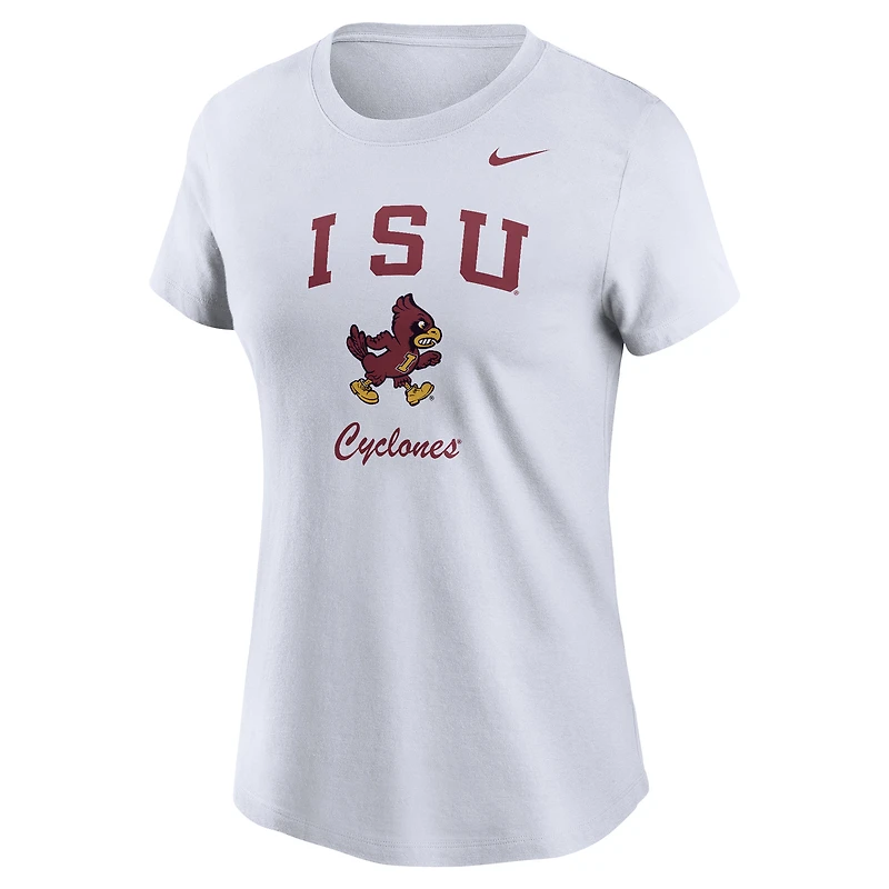 Women's Nike White Iowa State Cyclones Primary T-Shirt