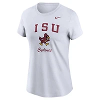 Women's Nike White Iowa State Cyclones Primary T-Shirt