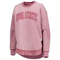 Sweat-shirt Pressbox Cardinal Iowa State Cyclones Ponchoville pour femme