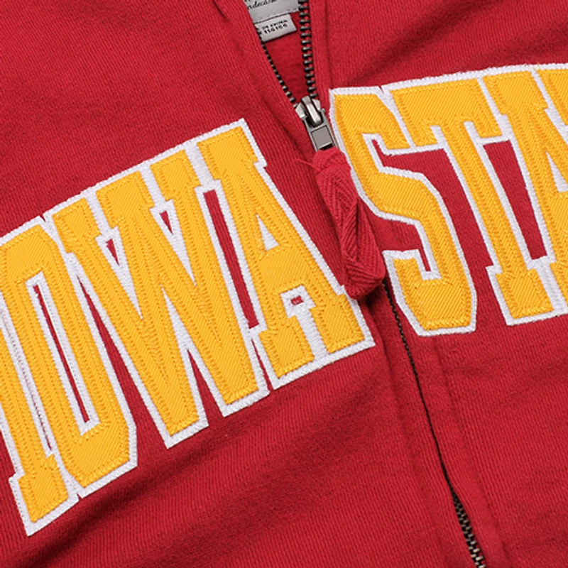 Sweat à capuche entièrement zippé Stadium Athletic Cardinal Iowa State Cyclones pour femme